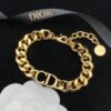 Dior New Letter Fashion Elegant Necklace and Bracelet
