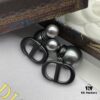 Dior New Letter Pearl Elegant Retro Stud Earrings