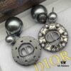 Dior New Letter Pearl Diamond-Inlaid Elegant Retro Stud Earrings