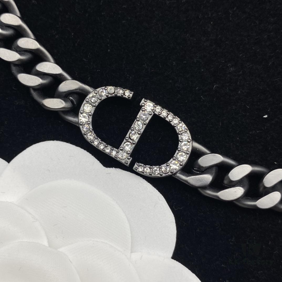 Dior New Style Diamond-Encrusted Letter Fashion Elegant Look