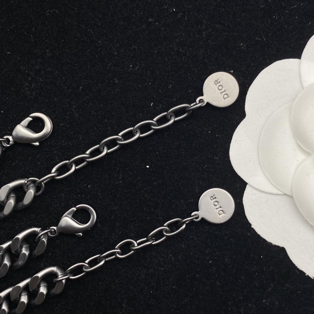 Dior New Style Diamond-Encrusted Letter Fashion Elegant Look