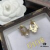 Dior New Style Letter Pearl Diamond-Inlaid Elegant Retro Design