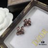 Dior New Petal-Style Diamond-Inlaid Elegant Retro Stud Earrings