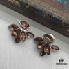 Dior New Petal-Style Diamond-Inlaid Elegant Retro Stud Earrings