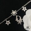 Dior New Style Letter Star Diamond-Paved Fashion Necklace and Bracelet