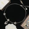 Dior New Style Letter Star Diamond-Paved Fashion Necklace and Bracelet