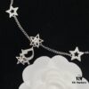 Dior New Style Letter Star Diamond-Paved Fashion Necklace and Bracelet