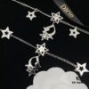 Dior New Style Letter Star Diamond-Paved Fashion Necklace and Bracelet