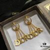 D Letter Diamond-Inlaid Tassel Fashion Earrings Stud ✨🤎
