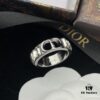 DIOR New Diamond-Paved Letter Fashion Elegant Open Ring