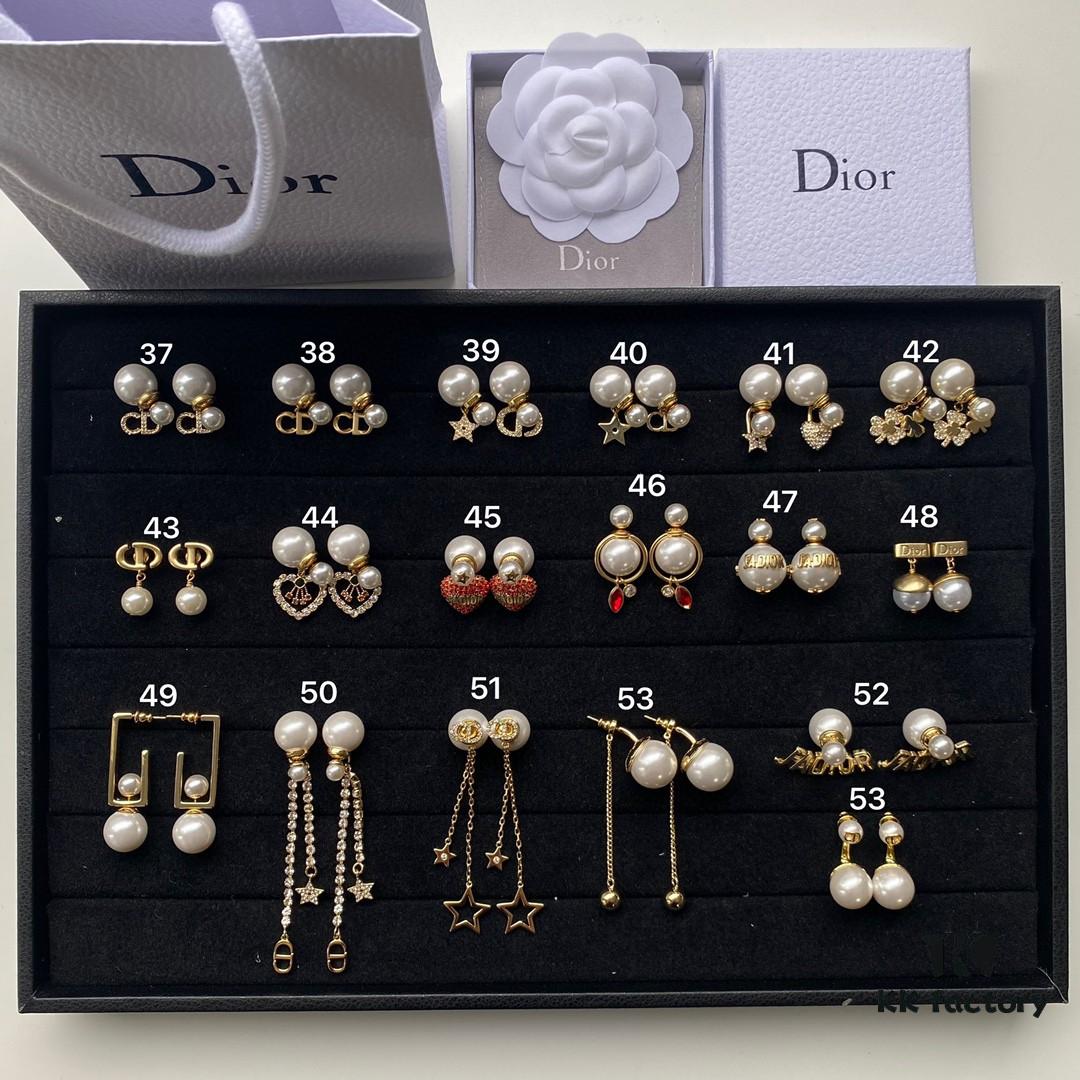 Dior Stud Earrings Collection Compilation
