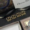 Dior New Style Letter Pearl and Diamond-Paved Elegant Stud Earrings