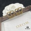 Dior New Style Letter Pearl and Diamond-Paved Elegant Stud Earrings