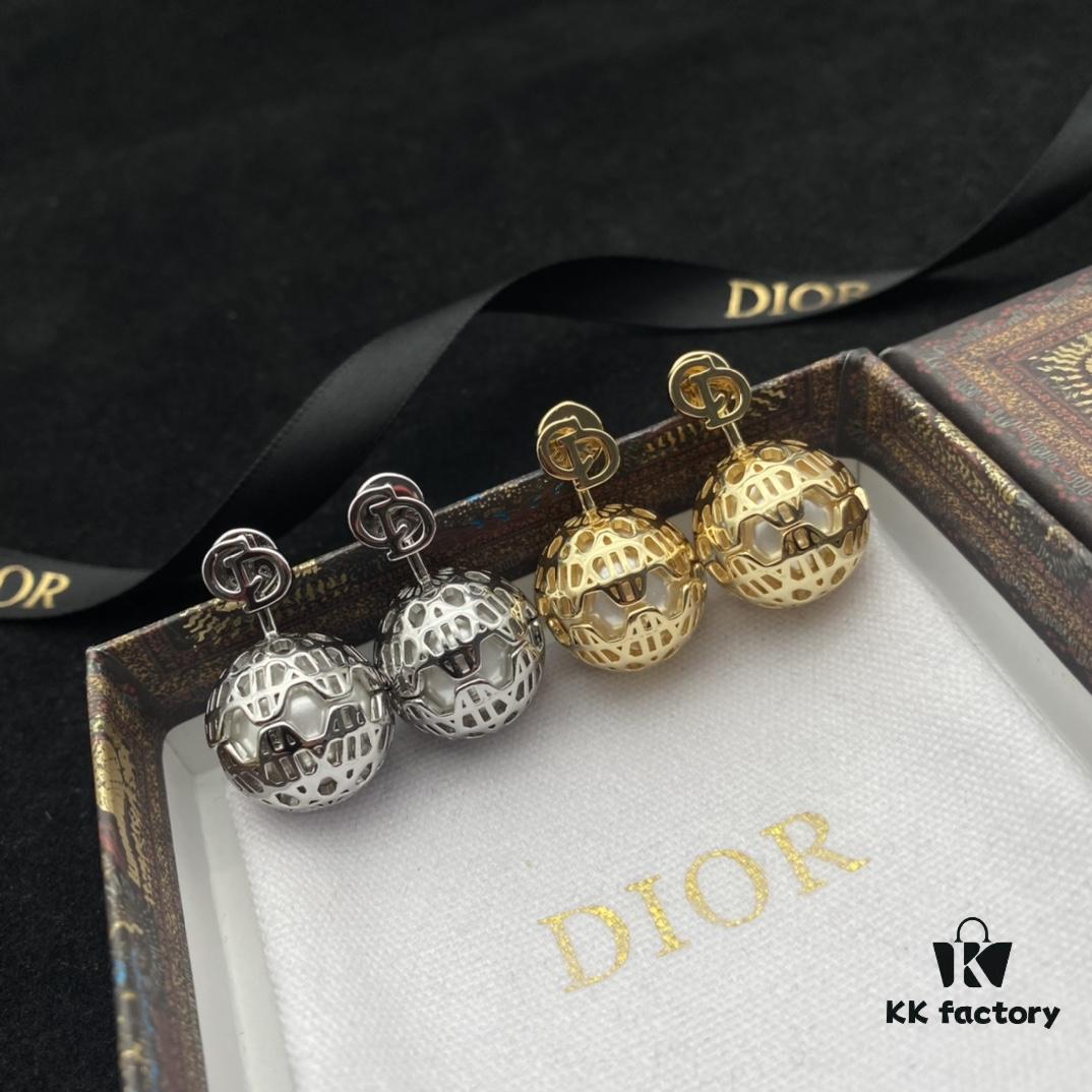 Dior New Style Letter Pearl Fashion Earrings