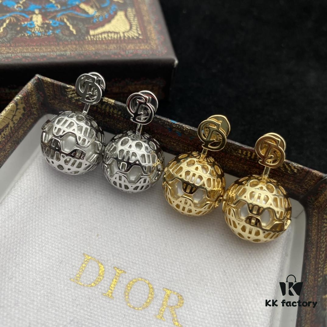 Dior New Style Letter Pearl Fashion Earrings