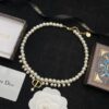 Dior New Letter Pearl Elegant Vintage Necklace and Bracelet