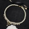 Dior New Letter Pearl Elegant Vintage Necklace and Bracelet
