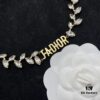 Dior New Diamond-Inlaid Letter Fashion Elegant Set