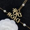 Dior New Style Letter Pearl Fashion Elegant Necklace and Bracelet