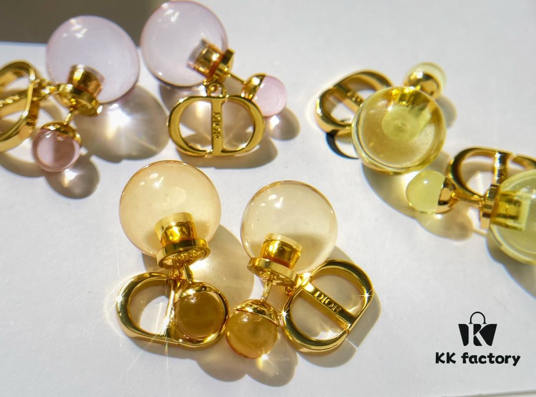 New Arrival DIOR CD Small and Large Pearl Stud Earrings