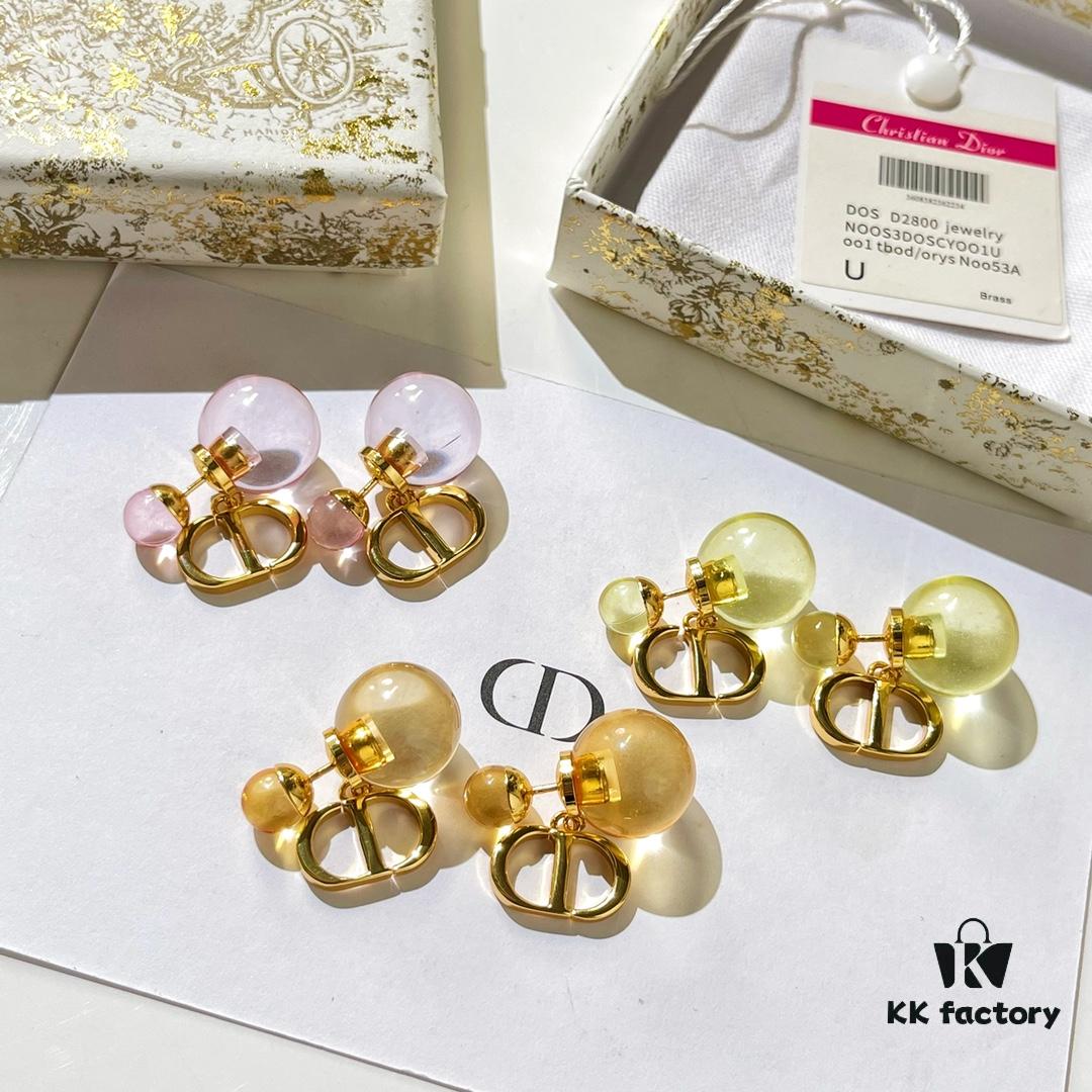 New Arrival DIOR CD Small and Large Pearl Stud Earrings