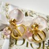 New Arrival DIOR CD Small and Large Pearl Stud Earrings