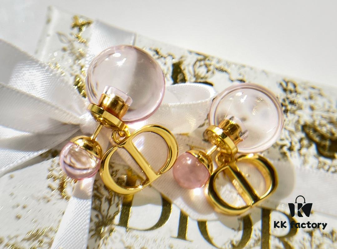 New Arrival DIOR CD Small and Large Pearl Stud Earrings