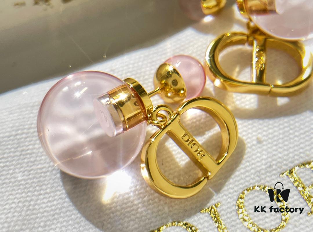 New Arrival DIOR CD Small and Large Pearl Stud Earrings