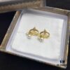 Dior CD Pearl Stud Earrings