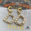 Dior CD Stud Earrings with Top Zircon, Pearl, Elegant and Low-key, Super Beautiful