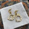 Dior CD Stud Earrings with Top Zircon, Pearl, Elegant and Low-key, Super Beautiful