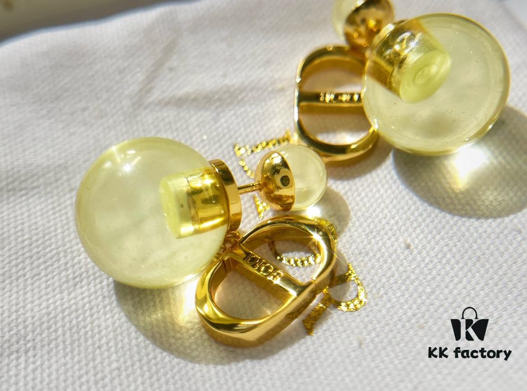 New Arrival DIOR CD Small and Large Pearl Stud Earrings