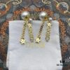 Dior Star Tassel Stud Earrings, Same Material, 925 Silver Pin