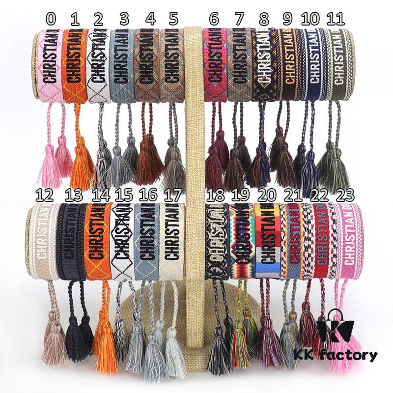 Dior Bracelet Top Version 🌟 Clear and Full Logo Print at the Bottom, Rounded and Vivid ‼️ ZP Used for Prototype Already Shows Signs of Wear, One Notable Detail  ️ Is That the Font of the Letters Is Slightly Irregular, Not Perfectly Aligned. Authentic Design Reference 🌟 Vintage Aesthetic with Distressed Styling, Upgraded Materials and Complex Craftsmanship, Worn by Numerous Celebrities – Grab Yours Now! New Colors Continuously Updated...