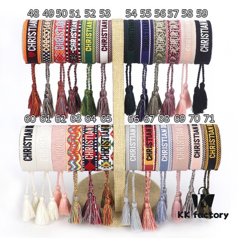 Dior Bracelet Top Version 🌟 Clear and Full Logo Print at the Bottom, Rounded and Vivid ‼️ ZP Used for Prototype Already Shows Signs of Wear, One Notable Detail  ️ Is That the Font of the Letters Is Slightly Irregular, Not Perfectly Aligned. Authentic Design Reference 🌟 Vintage Aesthetic with Distressed Styling, Upgraded Materials and Complex Craftsmanship, Worn by Numerous Celebrities – Grab Yours Now! New Colors Continuously Updated...