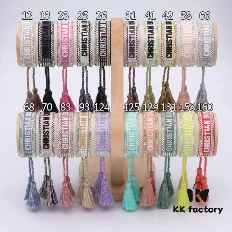 Dior Bracelet Top Version 🌟 Clear and Full Logo Print at the Bottom, Rounded and Vivid ‼️ ZP Used for Prototype Already Shows Signs of Wear, One Notable Detail  ️ Is That the Font of the Letters Is Slightly Irregular, Not Perfectly Aligned. Authentic Design Reference 🌟 Vintage Aesthetic with Distressed Styling, Upgraded Materials and Complex Craftsmanship, Worn by Numerous Celebrities – Grab Yours Now! New Colors Continuously Updated...