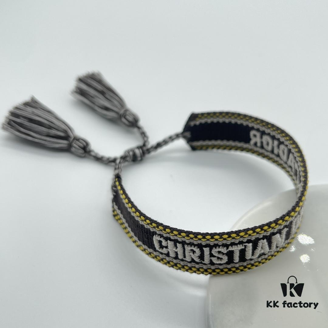 Dior Bracelet Top Version 🌟 Bottom Print Logo Clear, Full and Rounded ‼️ ZP Used for Sample Making, Already Quite Dirty and Old, One Very Noteworthy  ️ Detail Is That the Letter Font Is Slightly Crooked, Not Perfectly Aligned. Authentic Sample Inspired 🌟 Vintage Aesthetic with Distressed Look, Upgraded Materials and Complex Craftsmanship, Worn by Numerous Celebrities – Grab Yours Now! New Colors Continuously Updated...