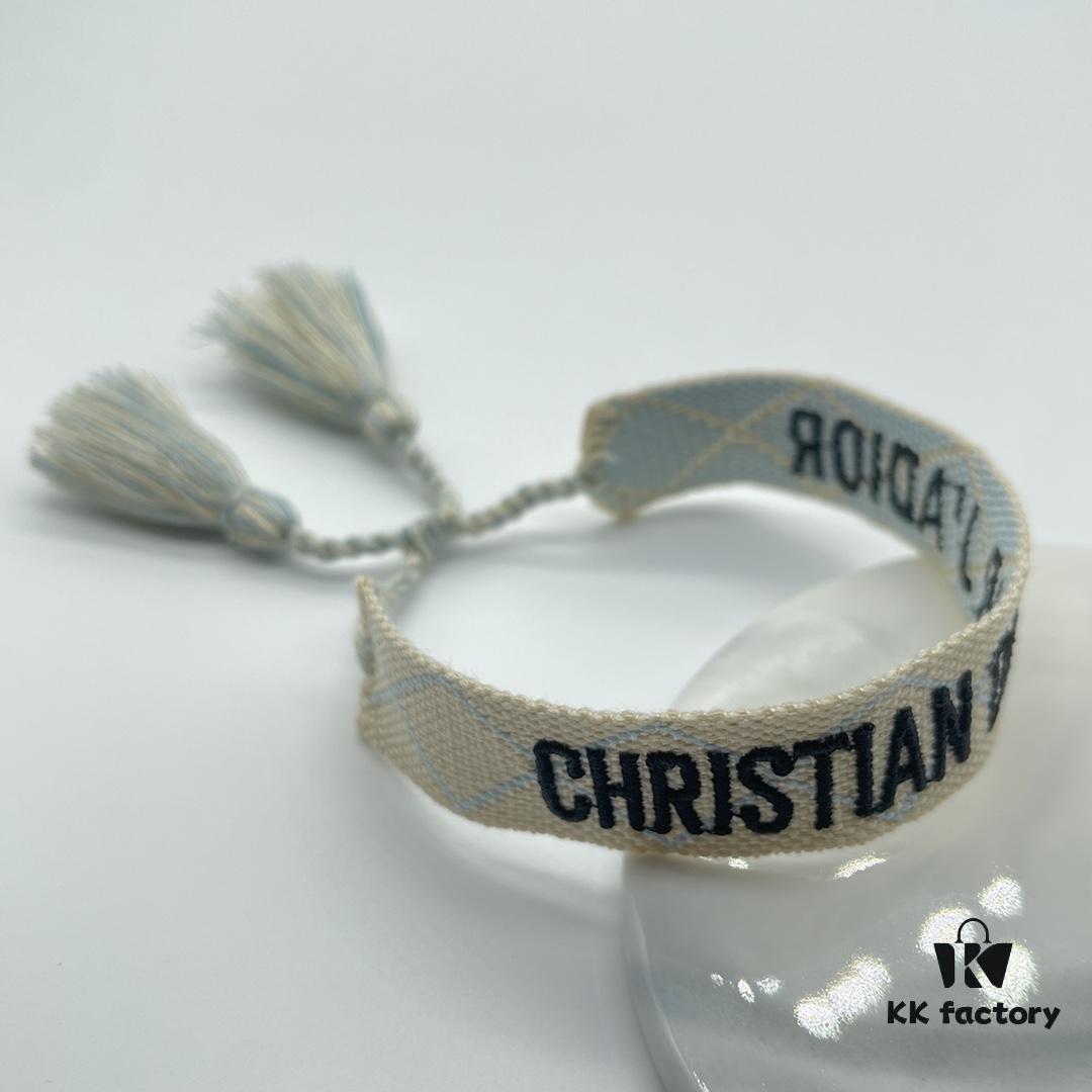 Dior Bracelet Highest Version 🌟 Bottom Print Logo Clear, Full and Rounded ‼️ ZP Used for Sample Making, Already Quite Dirty and Old, One Very Noteworthy  ️ Detail Is the Intentionally Irregular, Hand-Drawn Style Lettering, Not Perfectly Aligned. Authentic Sample Approved 🌟 Vintage Aesthetic with Upgraded Materials and Complex Craftsmanship, Worn by Numerous Celebrities – Grab Yours Now! New Colors Continuously Updated...