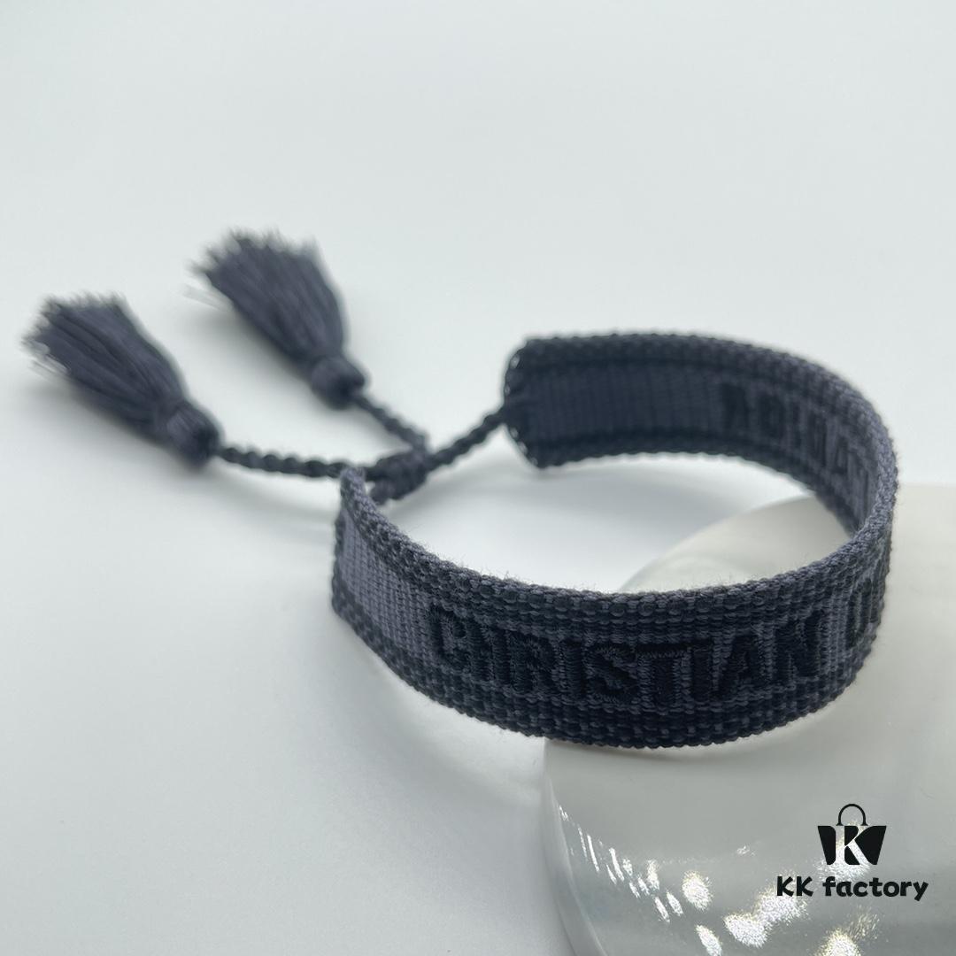 Dior Bracelet Highest Version 🌟 Bottom Print Logo Clear, Full and Rounded ‼️ ZP Used for Sample Making, Already Quite Dirty and Old, One Very Noteworthy  ️ Detail Is the Intentionally Irregular, Hand-Drawn Style Lettering, Not Perfectly Aligned. Authentic Sample Approved 🌟 Vintage Aesthetic with Upgraded Materials and Complex Craftsmanship, Worn by Numerous Celebrities – Grab Yours Now! New Colors Continuously Updated...