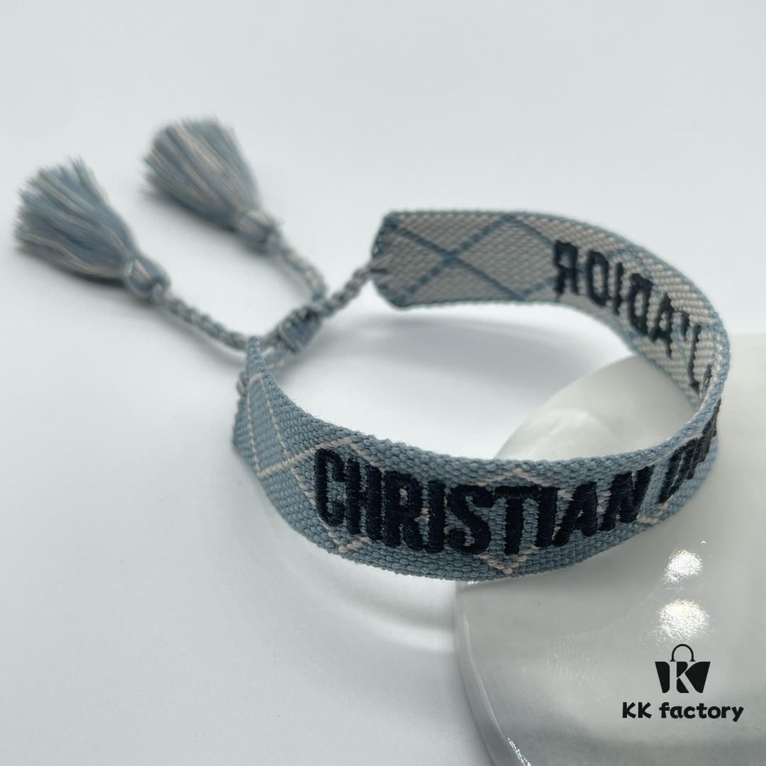 Dior Bracelet Highest Version 🌟 Bottom Print Logo Clear, Full and Rounded ‼️ ZP Used for Sample Making, Already Quite Dirty and Old, One Very Noteworthy  ️ Detail Is the Intentionally Irregular, Hand-Drawn Style Lettering, Not Perfectly Aligned. Authentic Sample Approved 🌟 Vintage Aesthetic with Upgraded Materials and Complex Craftsmanship, Worn by Numerous Celebrities – Grab Yours Now! New Colors Continuously Updated...