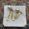 Dior Star Tassel Stud Earrings, Same Material, 925 Silver Pin