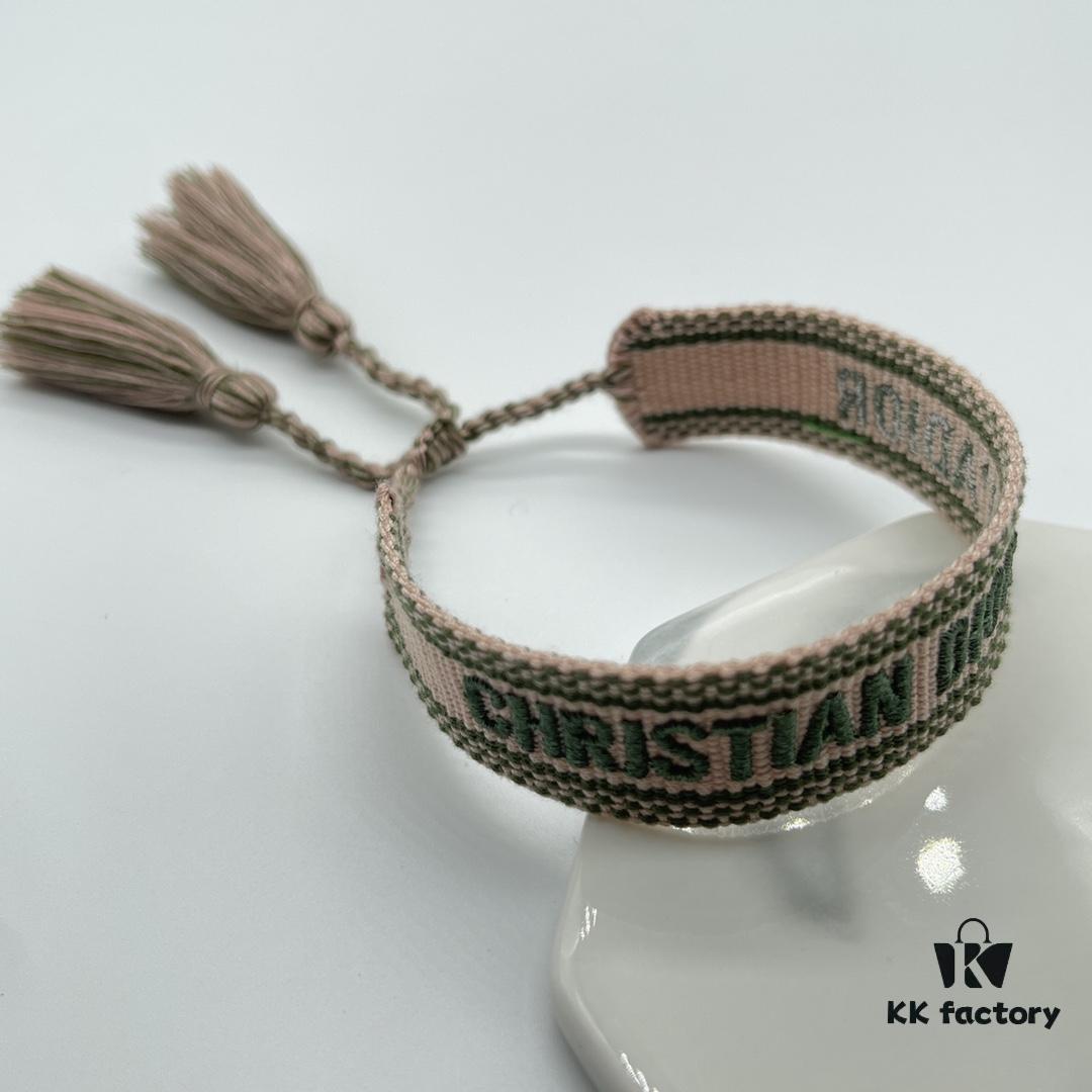 Dior Bracelet Top Version 🌟 Bottom Print Logo Clear, Full and Rounded ‼️ ZP Used for Prototype Already Worn and Aged, One Very Notable  ️ Detail Is the Intentionally Irregular, Hand-Drawn Style Lettering, Not Perfectly Aligned. Authentic Prototype Inspired 🌟 Vintage and Aged Fashion Aesthetic, Upgraded Materials with Complex Craftsmanship, Worn by Numerous Celebrities – Grab Yours Now! New Colors Continuously Updated...