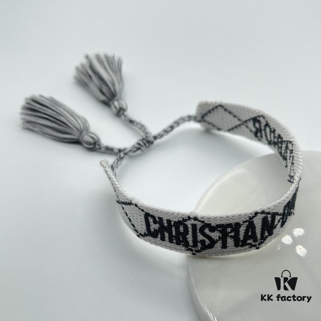 Dior Bracelet Highest Version 🌟 Bottom Print Logo Clear, Full and Rounded ‼️ ZP Used for Template Already Worn and Dirty, One Very Notable  ️ Detail Is the Intentionally Irregular, Handwritten-Like Font Style, Not Perfectly Aligned. Authentic Template Guaranteed 🌟 Achieve a Vintage, Aged Fashion Look with Upgraded Materials and Complex Craftsmanship, Worn by Numerous Celebrities – Grab Yours Now! New Colors Continuously Updated...