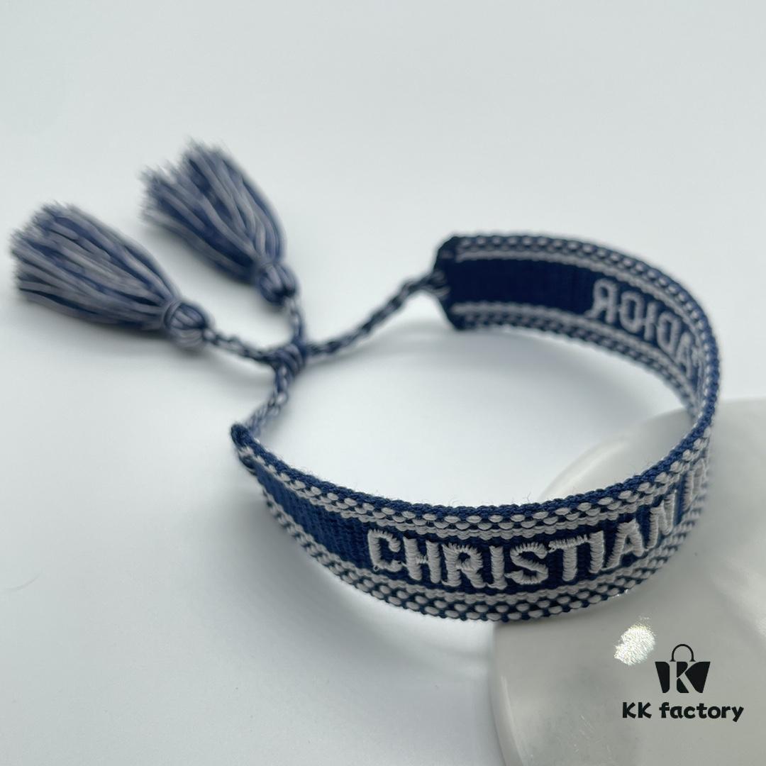 Dior Bracelet Highest Version 🌟 Bottom Print Logo Clear, Full and Rounded ‼️ ZP Used for Template Already Worn and Dirty, One Very Notable  ️ Detail Is the Intentionally Irregular, Handwritten-Like Font Style, Not Perfectly Aligned. Authentic Template Guaranteed 🌟 Achieve a Vintage, Aged Fashion Look with Upgraded Materials and Complex Craftsmanship, Worn by Numerous Celebrities – Grab Yours Now! New Colors Continuously Updated...