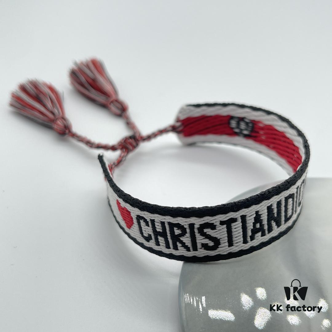 Dior Bracelet Highest Version 🌟 Bottom Print Logo Clear, Full and Rounded ‼️ ZP Used for Pattern Making, Already Quite Dirty and Old, One Very Noteworthy  ️ Detail is the Slightly Crooked Font Letters, Not Perfectly Aligned. Authentic Pattern Reference 🌟 Vintage Aesthetic with Distressed Style, Upgraded Materials and Complex Craftsmanship, Worn by Numerous Celebrities – Grab Yours Now! New Colors Continuously Updated...