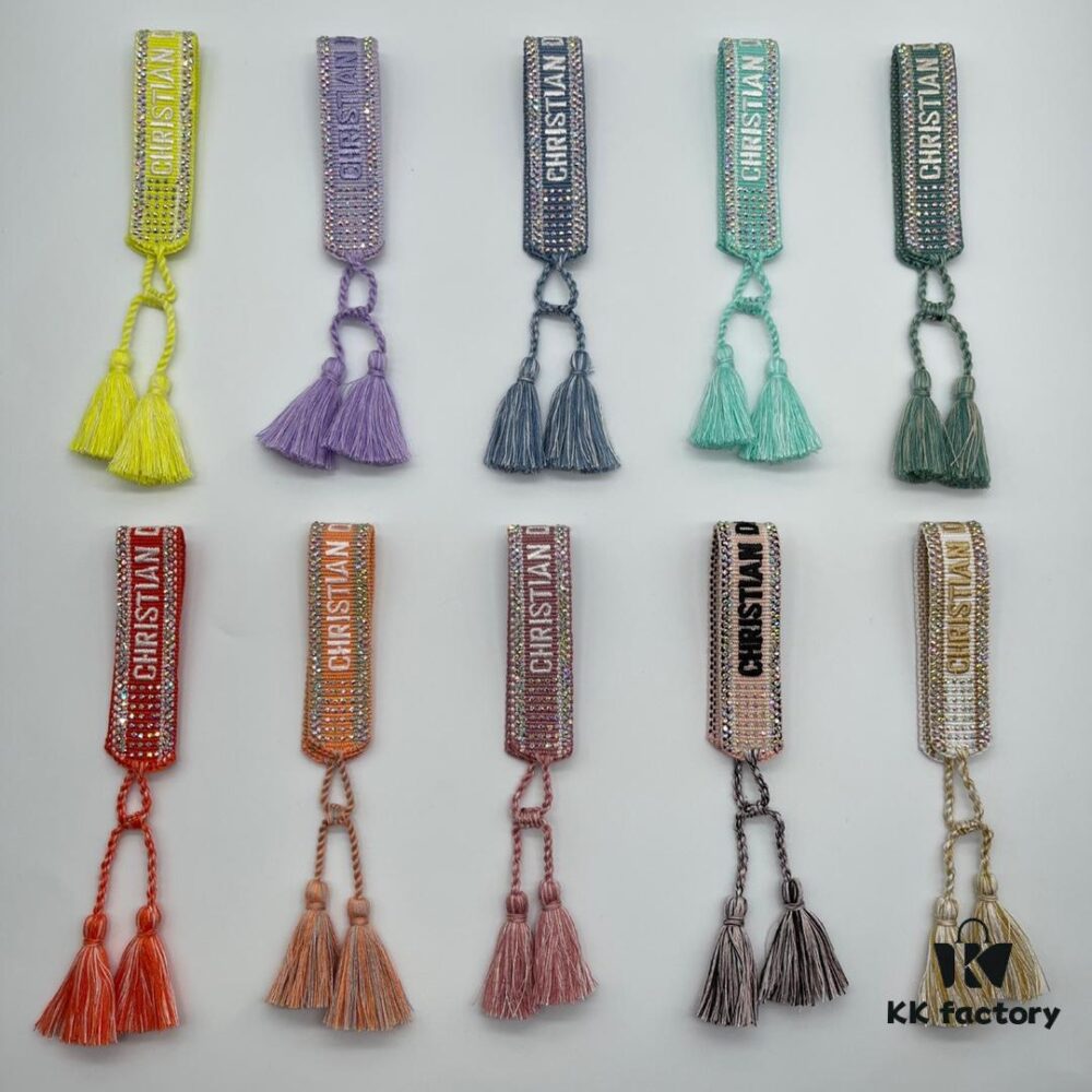 Dior Bracelet Highest Version 🌟 Bottom Print Logo Clear, Full and Rounded ‼️ ZP Used for Prototype Already Old and Worn  ️ One Very Noteworthy Detail: The Font of the Letters is Intentionally Irregular, Not Neat. Authentic Prototype Ensures Vintage Aesthetic with Upgraded Materials and Complex Craftsmanship, Celebrity Favorite Style, Get It Now! New Colors Continuously Updated...