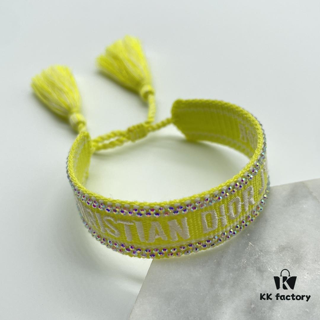 Dior Bracelet Highest Version 🌟 Bottom Print Logo Clear, Full and Rounded ‼️ ZP Used for Prototype Already Old and Worn  ️ One Very Noteworthy Detail: The Font of the Letters is Intentionally Irregular, Not Neat. Authentic Prototype Ensures Vintage Aesthetic with Upgraded Materials and Complex Craftsmanship, Celebrity Favorite Style, Get It Now! New Colors Continuously Updated...