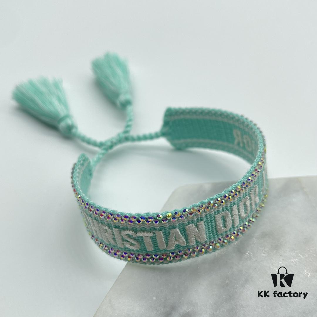 Dior Bracelet Highest Version 🌟 Bottom Print Logo Clear, Full and Rounded ‼️ ZP Used for Prototype Already Old and Worn  ️ One Very Noteworthy Detail: The Font of the Letters is Intentionally Irregular, Not Neat. Authentic Prototype Ensures Vintage Aesthetic with Upgraded Materials and Complex Craftsmanship, Celebrity Favorite Style, Get It Now! New Colors Continuously Updated...