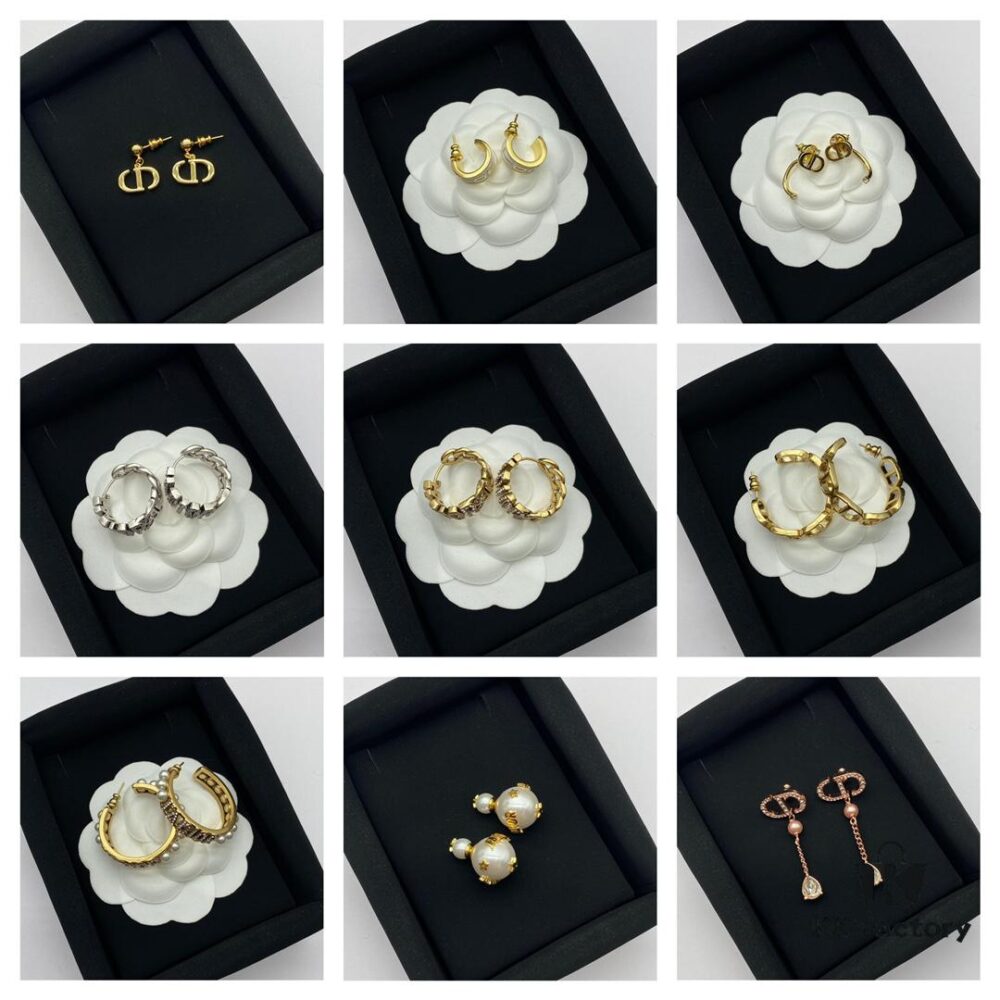 Dior Classic Stud Earrings Collection Combined Image