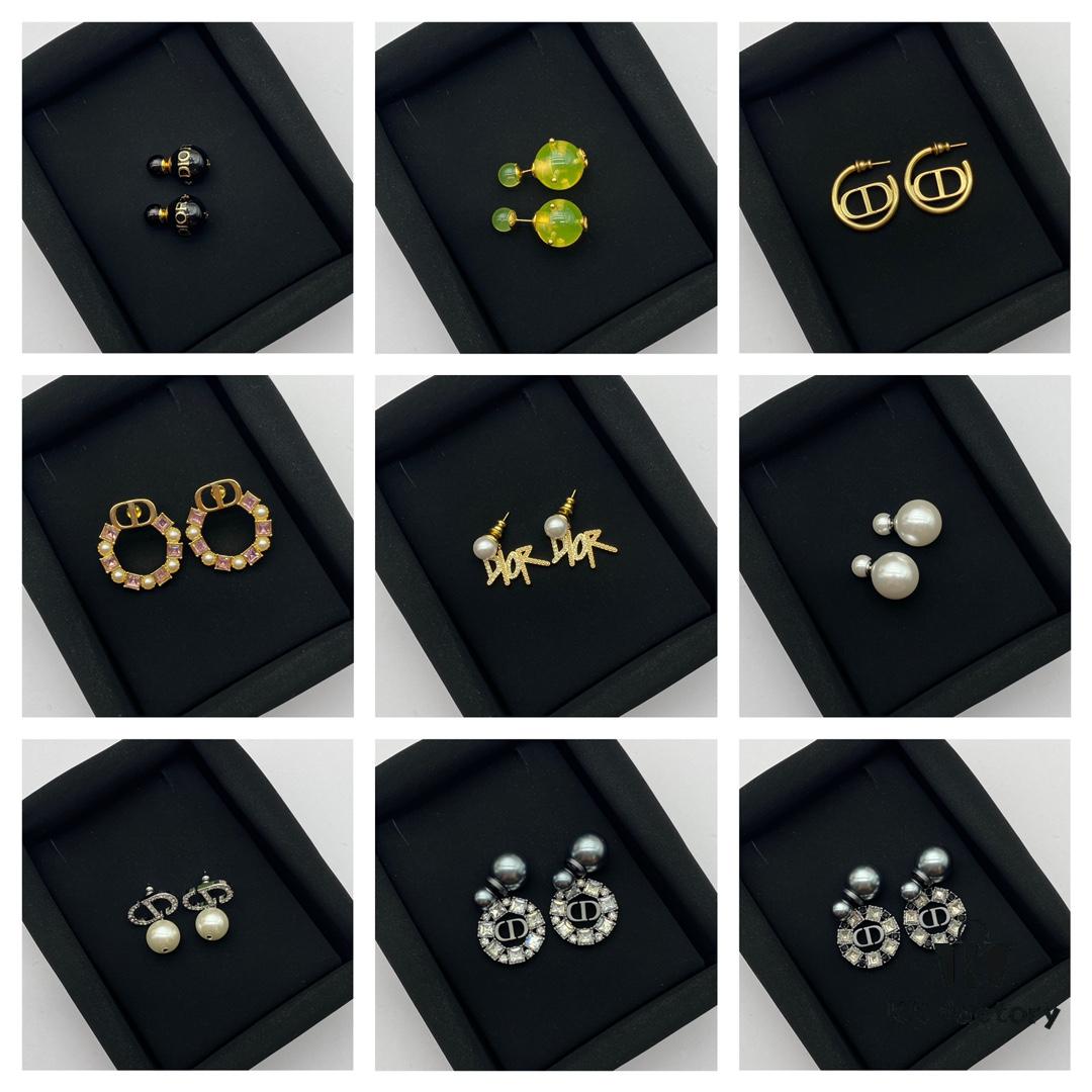 Dior Classic Stud Earrings Collection Combined Image
